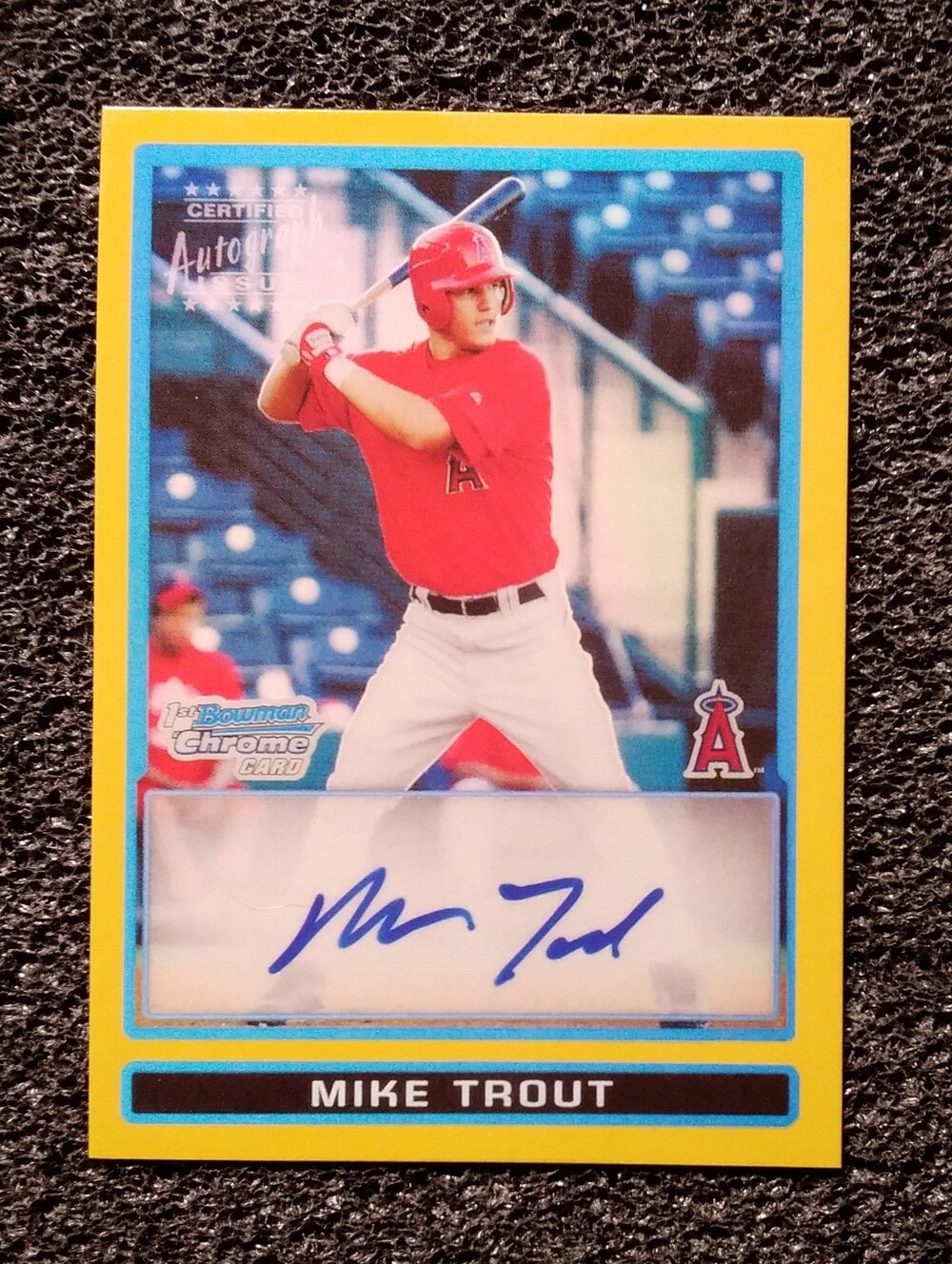 Mike Trout Los Angeles Angels Autograph Baseball Rookie Card